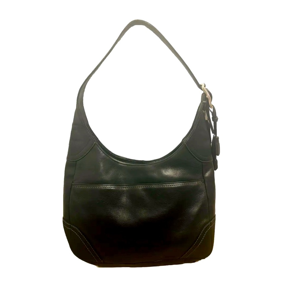 Coach‎ Hamilton Black Leather Hobo Shoulder bag F10280